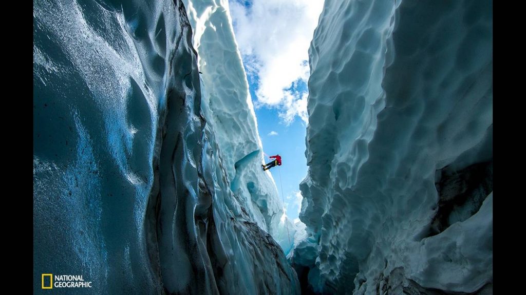 a-climber-descends-into-the-hayden-glacier-which-is-often-used-as-a-route-to-get-to-middle-sister-the-shortest-of-three-volcanic-